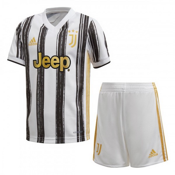 Camiseta Juventus Primera Equipación Niños 2020-2021 Blanco Negro